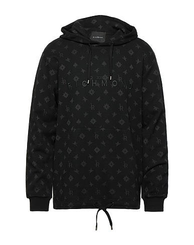 JOHN RICHMOND Hoodie Schwarz 55% Baumwolle, 45% Polyester, Elastan