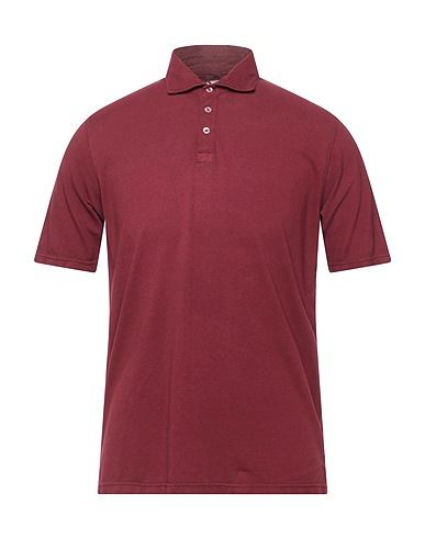 R3D WÖÔD Polo shirt Burgundy 100% Cotton