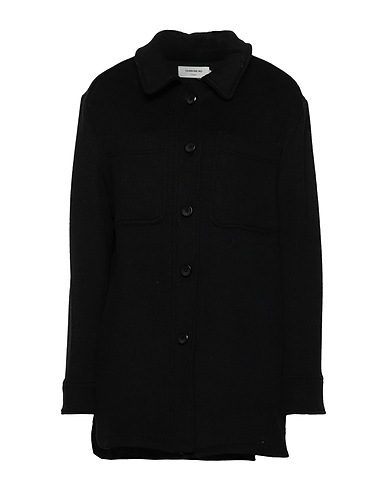 THINKING MU Camicie e bluse tinta unita Nero 70% Poliestere riciclato, 30% Lana