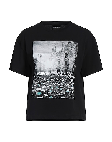 EMPORIO ARMANI T-shirt NERO 100% Coton