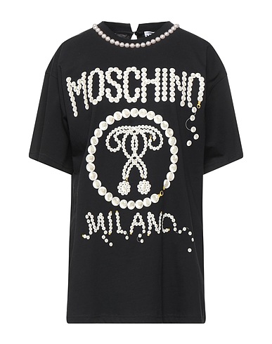 MOSCHINO Oversize-T-Shirt COUTURE Schwarz 100% Baumwolle