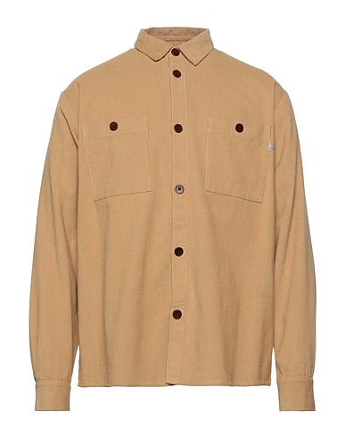 THINKING MU Solid color shirt Camel 100% Organic cotton