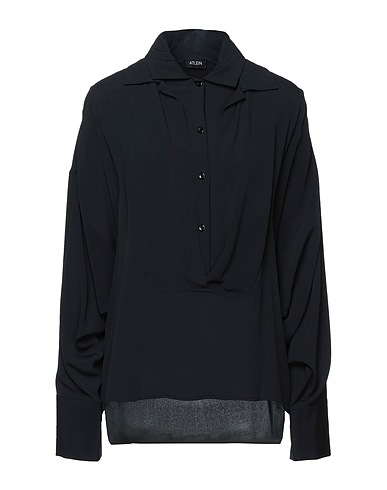 ATLEIN Top Black 68% Acetate, 32% Silk