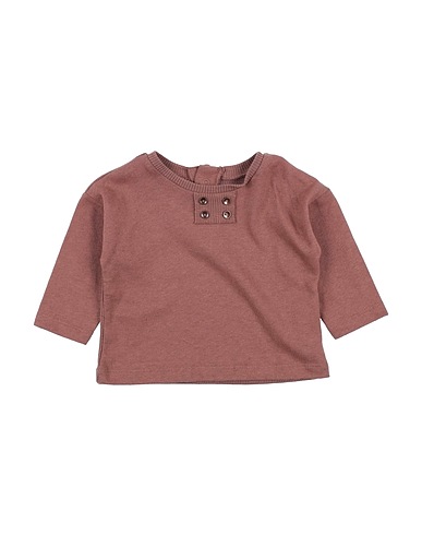 PLAY UP T-shirt Chocolate brown 70% Organic cotton, 30% Linen