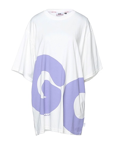 GCDS Oversize-T-Shirt White 100% Cotton