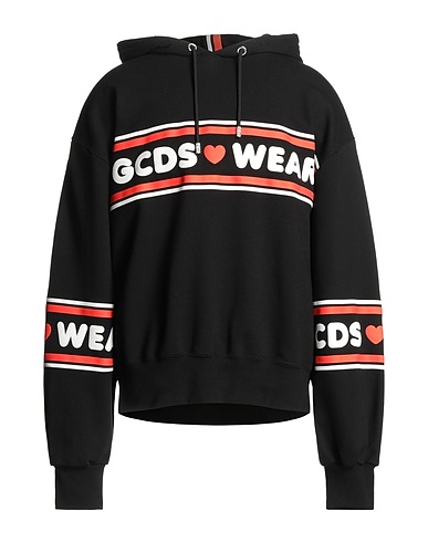 GCDS Hooded sweatshirt Black 100% Cotton