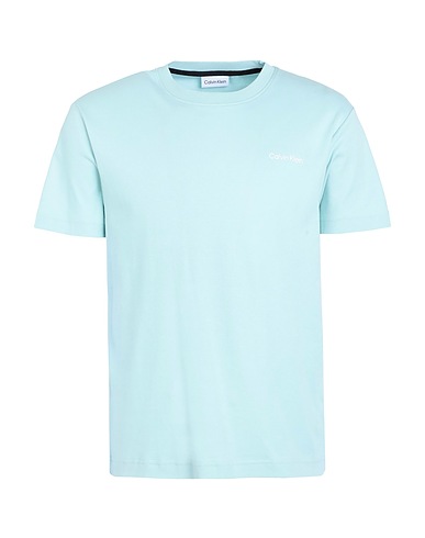 CALVIN KLEIN Basic T-Shirt Sky blue 100% Cotton