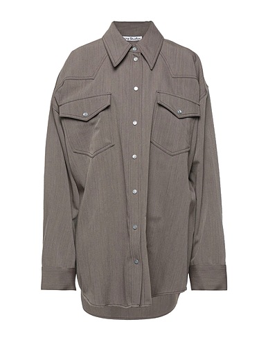 ACNE STUDIOS Solid color shirts & blouses Taupe 100% Wool