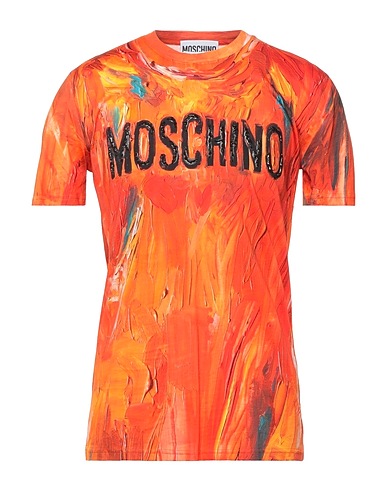 MOSCHINO T-shirt COUTURE Orange 100% Cotton