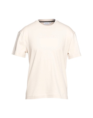 CALVIN KLEIN Camiseta básica Beige 100% Algodón
