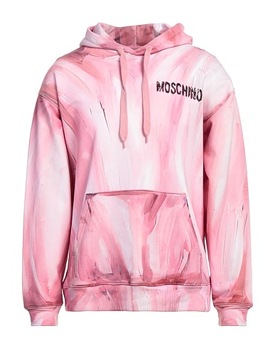 MOSCHINO Hooded track jacket  Pink 100% Cotton