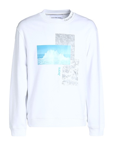 CALVIN KLEIN JEANS Sweatshirt White 100% Cotton
