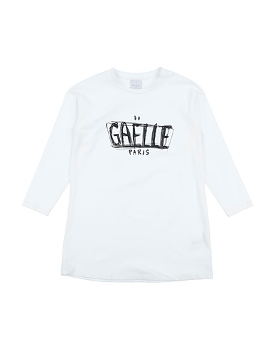 GAëLLE Paris T-shirt White 93% Cotton, 7% Elastane