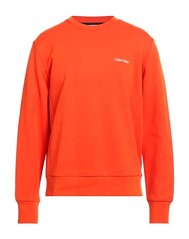 CALVIN KLEIN Sweatshirt Orange 65% Cotton, 35% Polyester