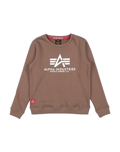 ALPHA INDUSTRIES Felpa Marrone 80% Cotone, 20% Poliestere