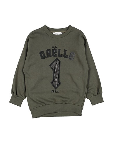 GAëLLE Paris Sweatshirt Military green 75% Cotton, 25% Polyester