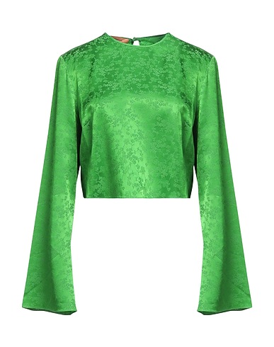 THE ANDAMANE Top Green 60% Acetate, 40% Viscose