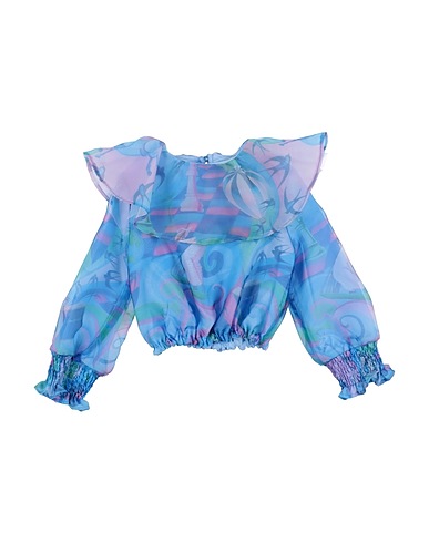 SIMONETTA Top Azure 100% Silk