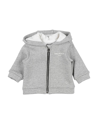 BALMAIN Sweatshirt Grey 42% Cotton, 25% Modal, 24% Viscose, 9% Wool