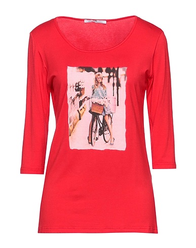 MR MASSIMO REBECCHI T-shirt Red 92% Viscose, 8% Elastane