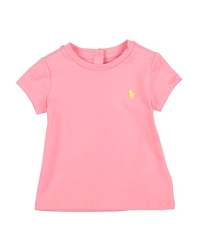 POLO RALPH LAUREN T-shirt Cotton Jersey Crewneck Tee
 Rose clair 100% Coton