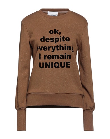BRAND UNIQUE Sweatshirt Brown 100% Cotton