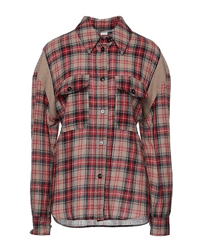 STELLA McCARTNEY Checked shirt Sand 100% Wool