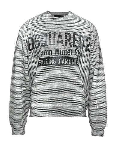 DSQUARED2 Sweatshirt Grey 100% Cotton, Elastane