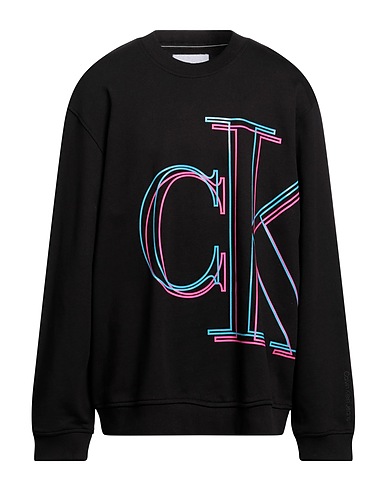 CALVIN KLEIN JEANS Felpa Nero 100% Cotone