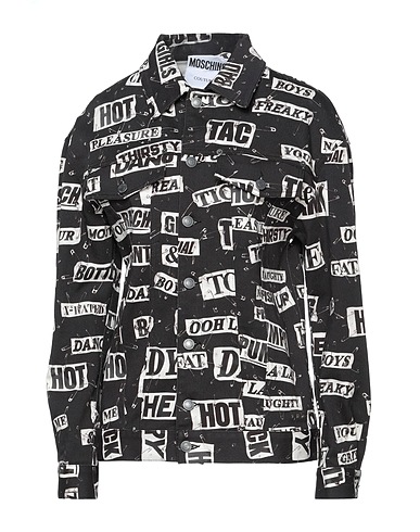 MOSCHINO Denim shirt Black 97% Cotton, 3% Other Fibres