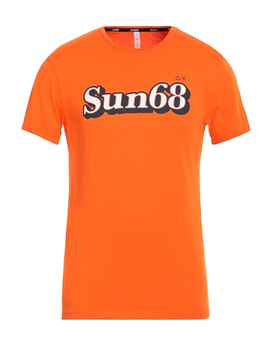 SUN 68 T-Shirt Orange 100% Baumwolle