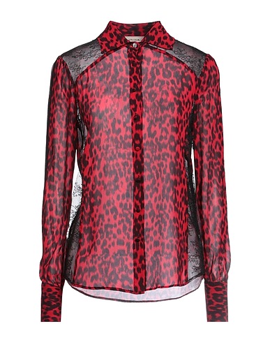 ANNA MOLINARI Lace shirts & blouses Red 100% Viscose