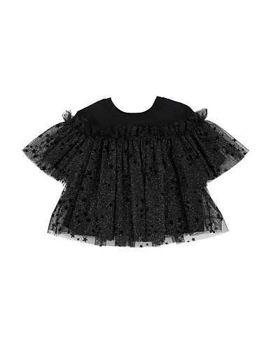 SIMONETTA Top Black 100% Polyester, Polyamide, Cotton