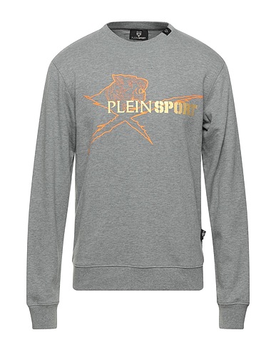 PLEIN SPORT Sweatshirt Grau 52% Baumwolle, 48% Polyester