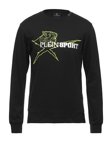PLEIN SPORT Sweatshirt Black 52% Cotton, 48% Polyester