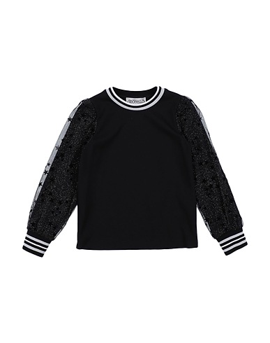 SIMONETTA T-shirt Black 68% Viscose, 28% Polyamide, 4% Elastane, Polyester, Cotton