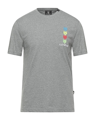 PLEIN SPORT T-shirt Grigio 100% Cotone