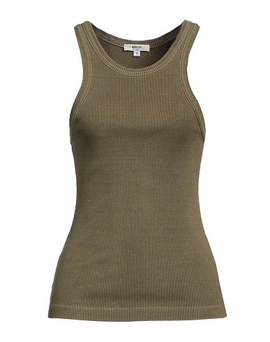 AGOLDE Top Sage green 50% Polyester, 32% Cotton, 18% Rayon