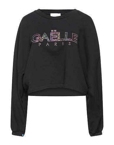 GAëLLE Paris Felpa Nero 100% Cotone