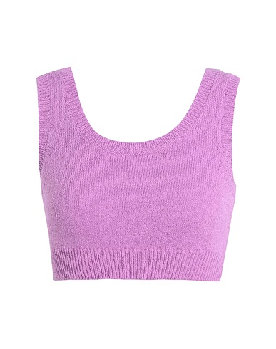 JJXX by JACK & JONES Crop top Mauve 90% Cotton, 10% Polyester