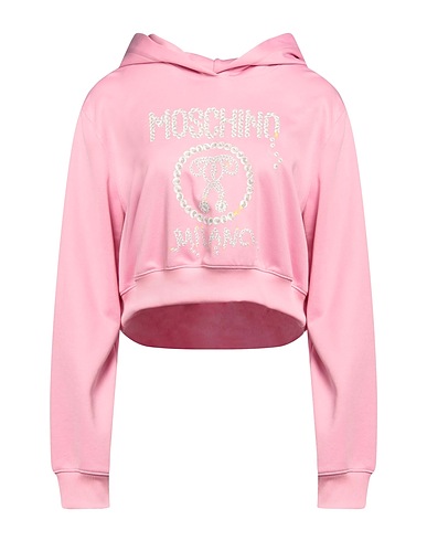 MOSCHINO Hooded sweatshirt COUTURE Pink 55% Polyester, 45% Cotton, Elastane