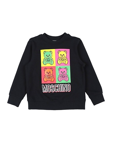 MOSCHINO KID Felpa Nero 94% Cotone, 6% Elastan