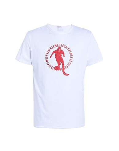 BIKKEMBERGS Basic T-Shirt Weiß 95% Baumwolle, 5% Elastan