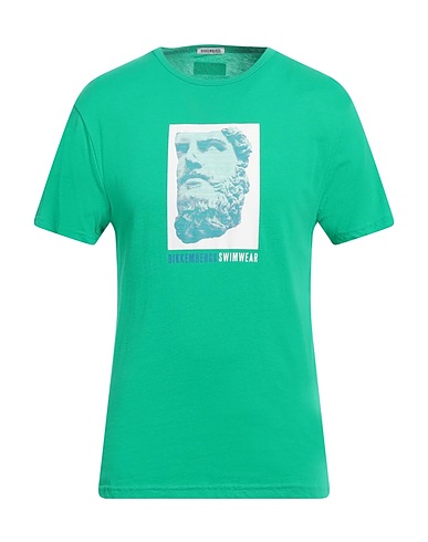 BIKKEMBERGS T-shirt Green 100% Cotton