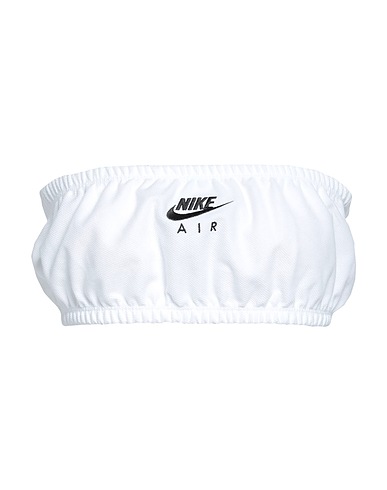 NIKE Cropped Top Nike Air Women's Pique Bandeau Top
 Weiß 69% Polyester, 26% Baumwolle, 5% Elastan