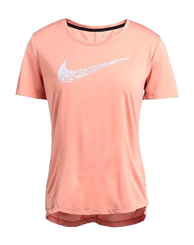 NIKE T-shirt Nike Swoosh Run Women's Short-Sleeve Running Top
 Salmon pink 100% Polyester
