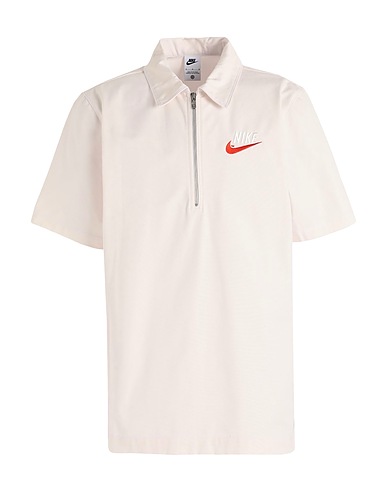 NIKE Einfarbiges Hemd Nike Sportswear Trend Men's Overshirt
 Elfenbein 100% Baumwolle