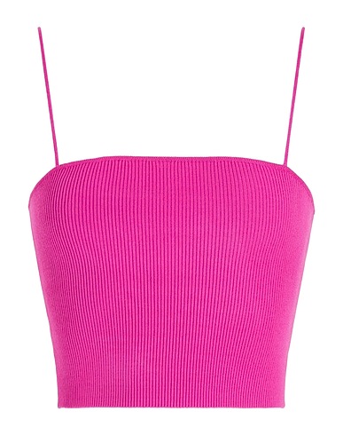 8 by YOOX Crop top KNIT TANK TOP
 Mauve 78% Viscose, 22% Recycled polyester