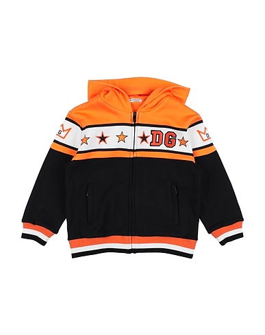 DOLCE&GABBANA Sweatshirt Orange 100% Cotton, Polyester, Viscose, Elastane