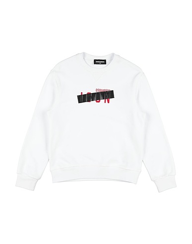 DSQUARED2 Felpa Bianco 100% Cotone
